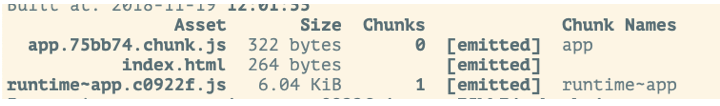 runtimeChunk true
