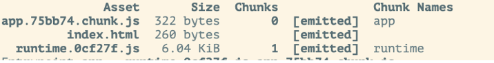 runtimeChunk single