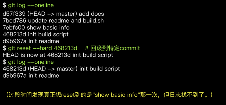 git reset