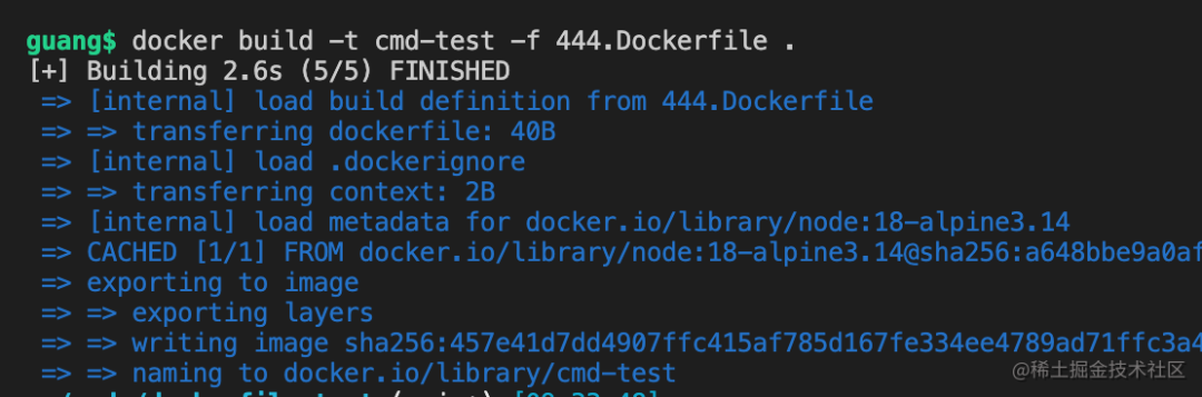 DOCKER CMD