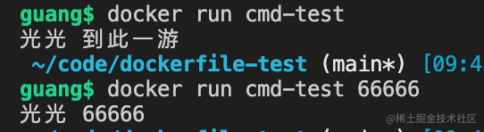 docker run