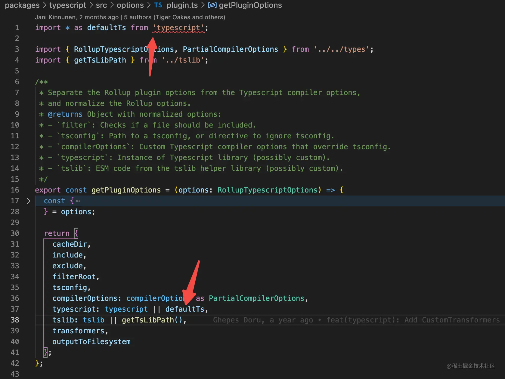 rollup + typesceipt