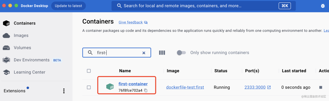 docker container