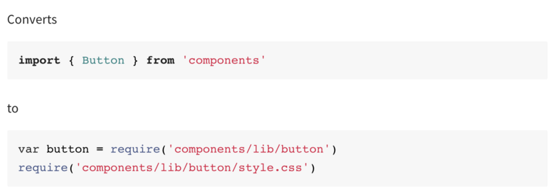 babel-plugin-component文档