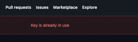 github不允许在不同账号下配置同一个SSH KEY