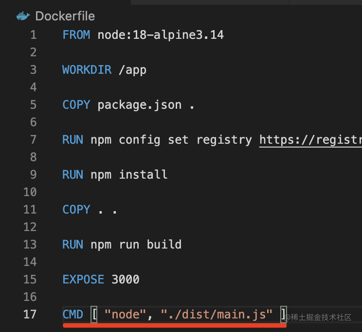DOCKERFILE CMD