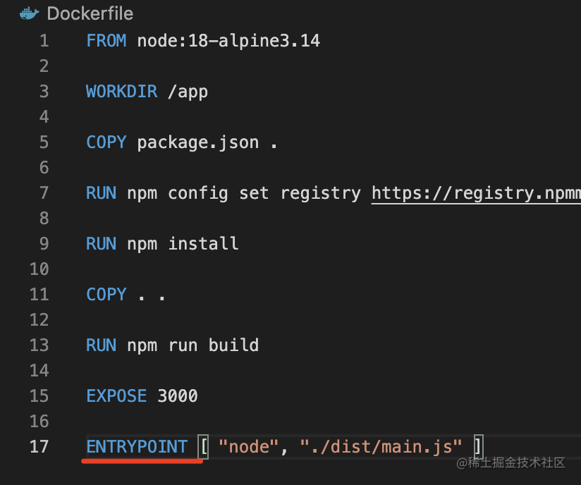 dockerfile entrypoint