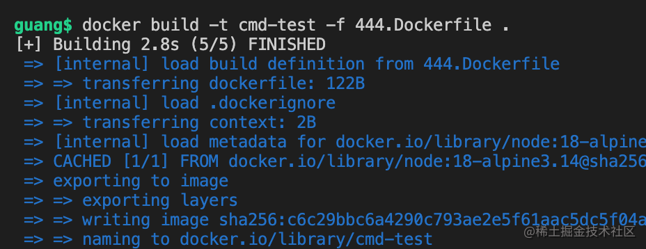 docker build