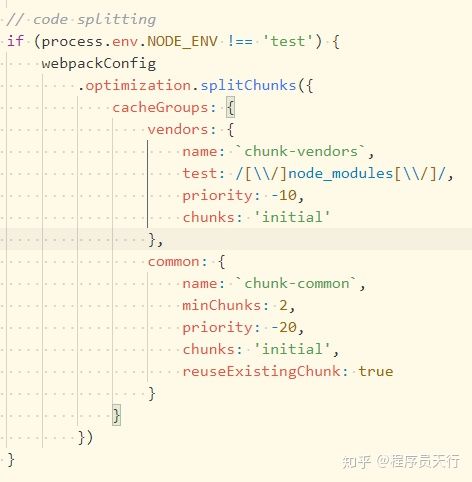 vue Cli3 splitchunks