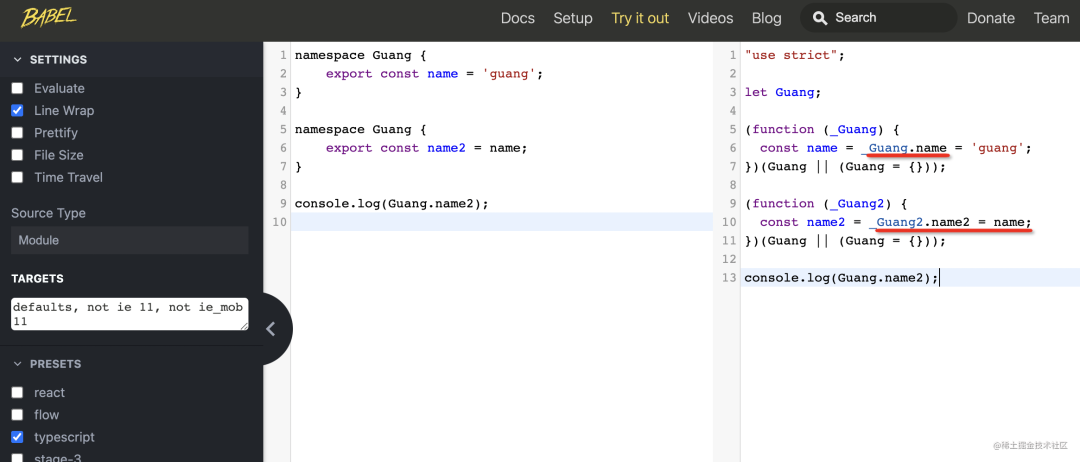 namespace-bable
